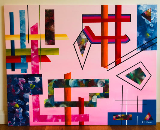 Lilly The Pink 32” x 40”