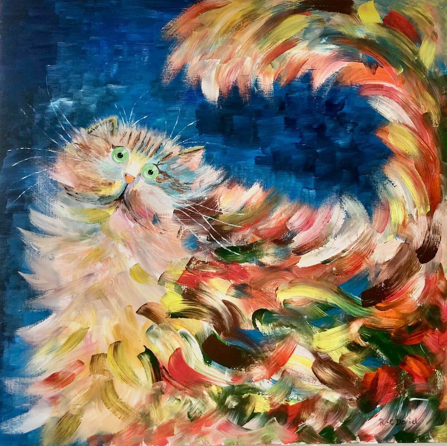 PRINT: Fluffy the Cat.