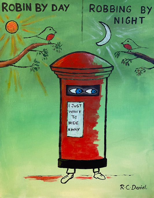 PRINT: Robin by day….