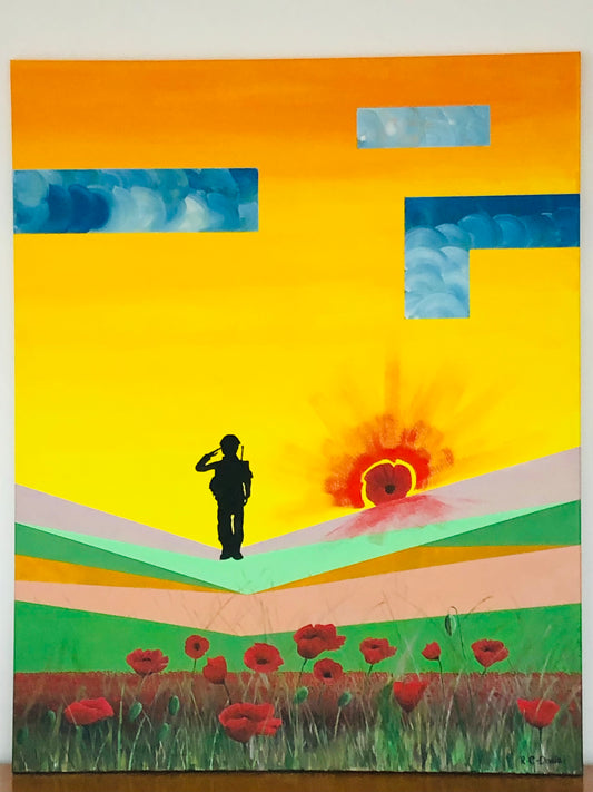 Poppy Fields 40" x 32"