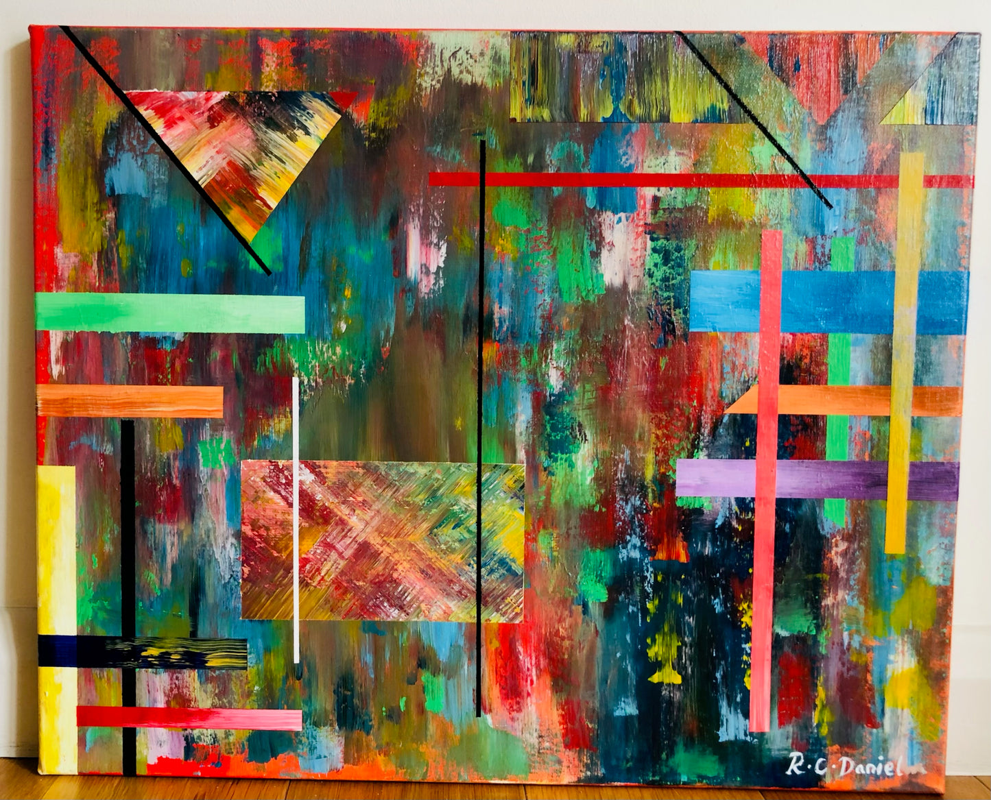 Patchwork Explosion 18” x 22”