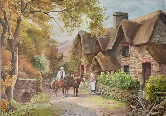 PRINT: Thatched Cottage.