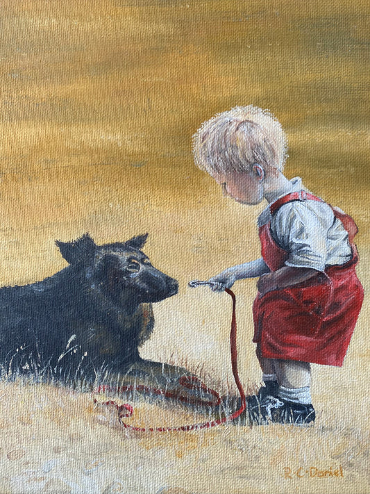 PRINT: Boy and His Dog.